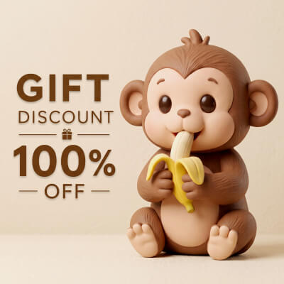 Monkey 3D Print Model