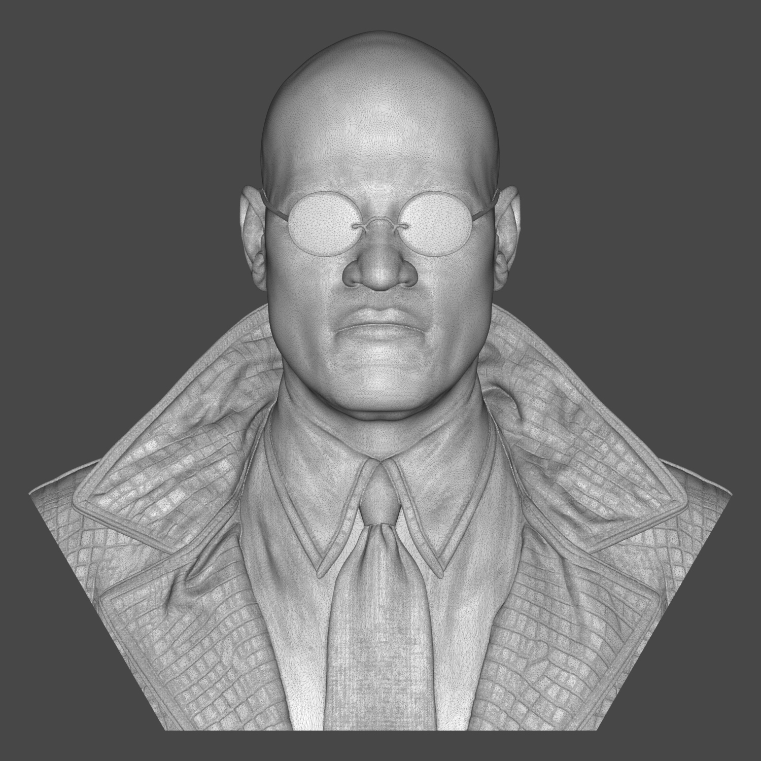Morpheus The Matrix 3D Printable Bust 3D Model