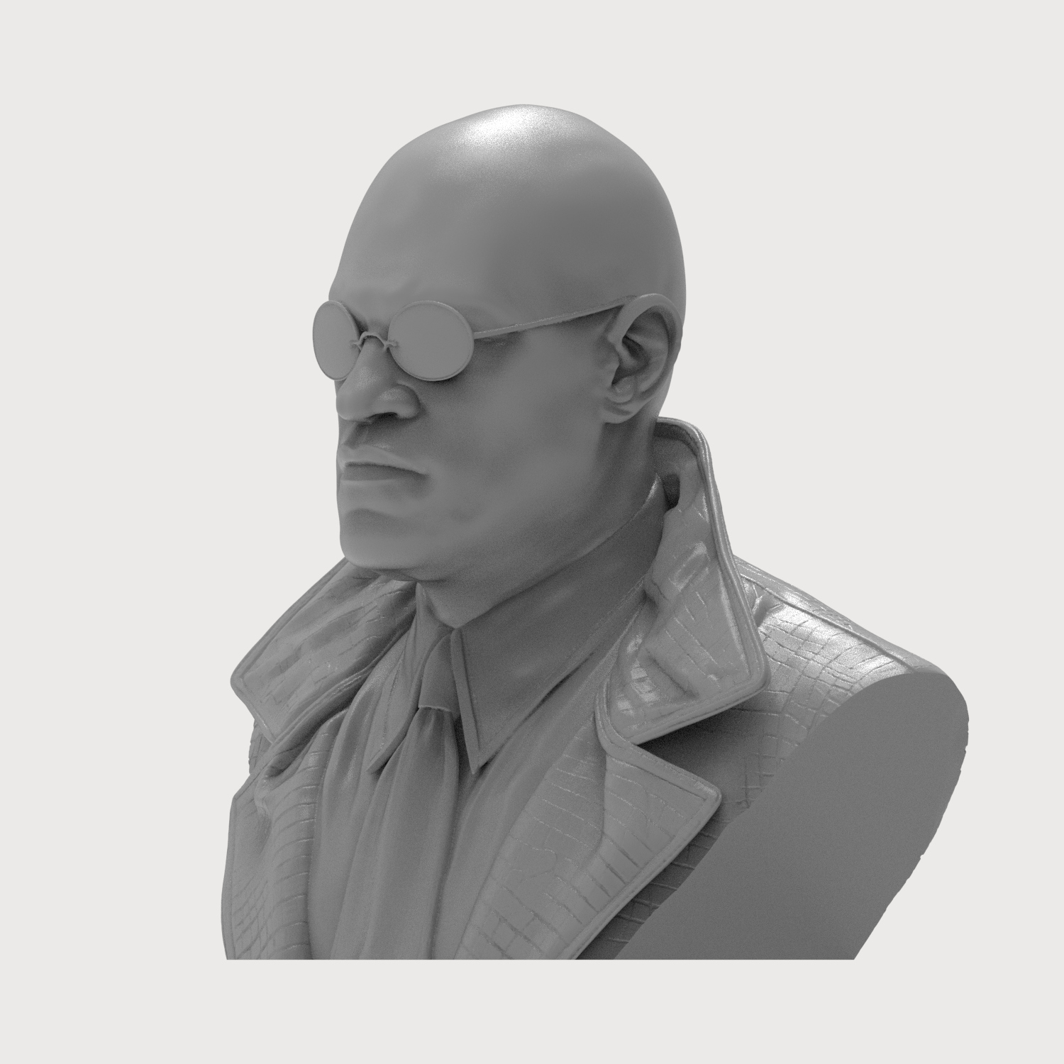 Morpheus The Matrix 3D Printable Bust 3D Model