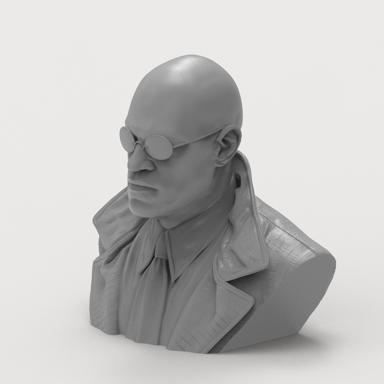 Morpheus The Matrix 3D Printable Bust 3D Model