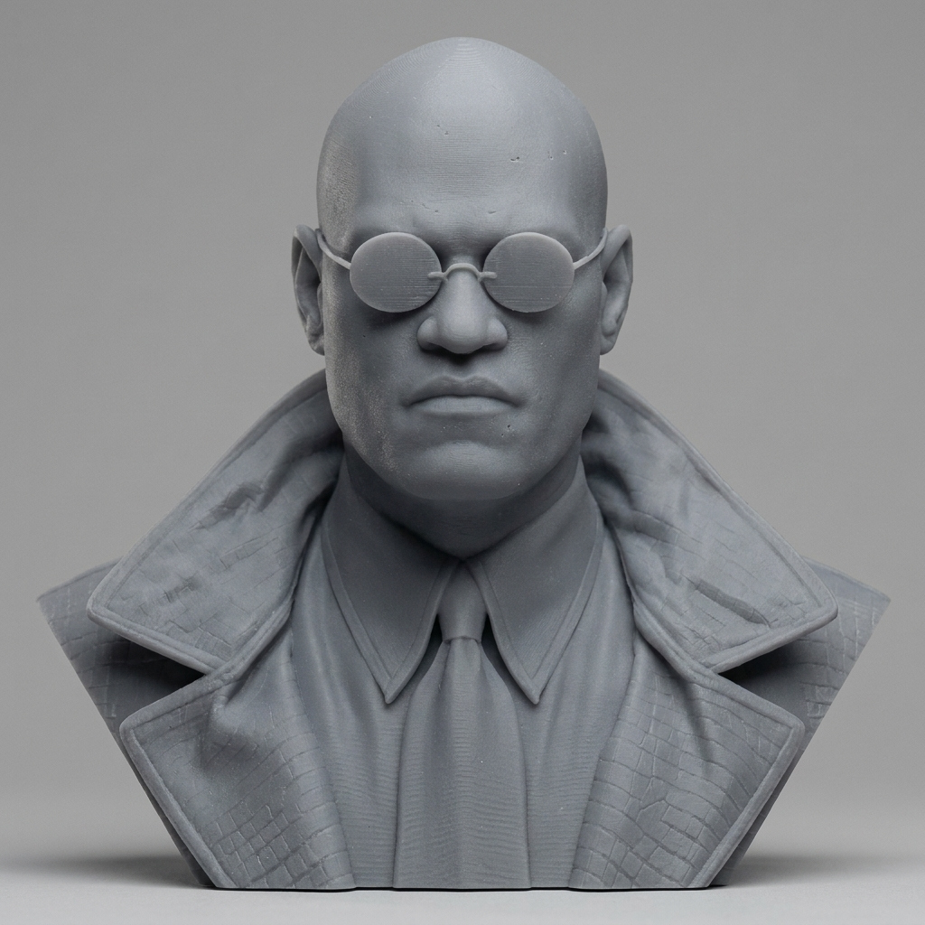 Morpheus The Matrix 3D Printable Bust 3D Model