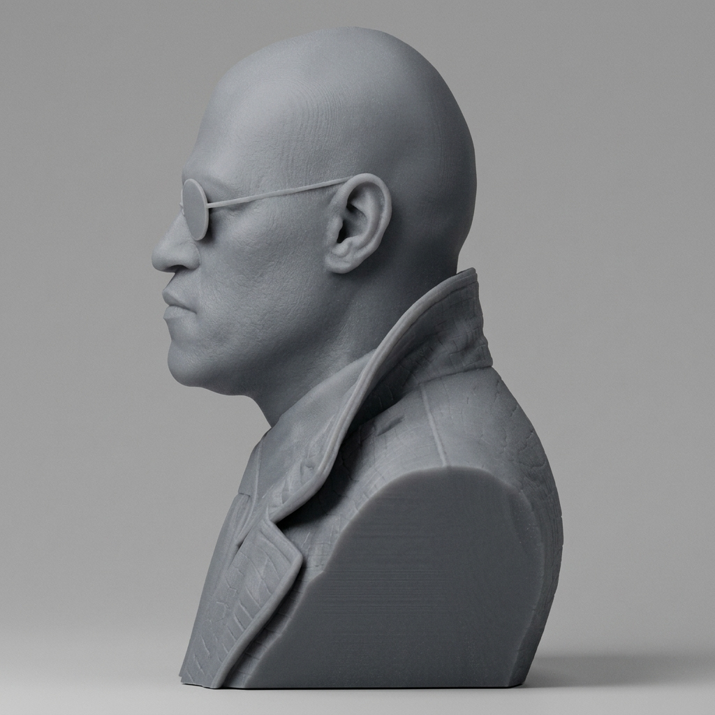Morpheus The Matrix 3D Printable Bust 3D Model