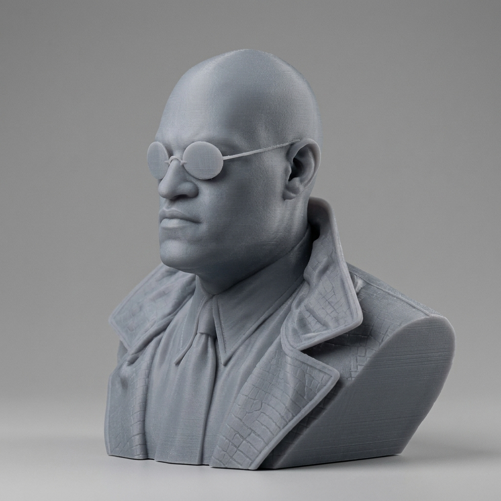 Morpheus The Matrix 3D Printable Bust 3D Model