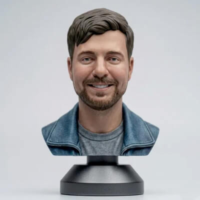 MrBeast 3D-Printable Bust
