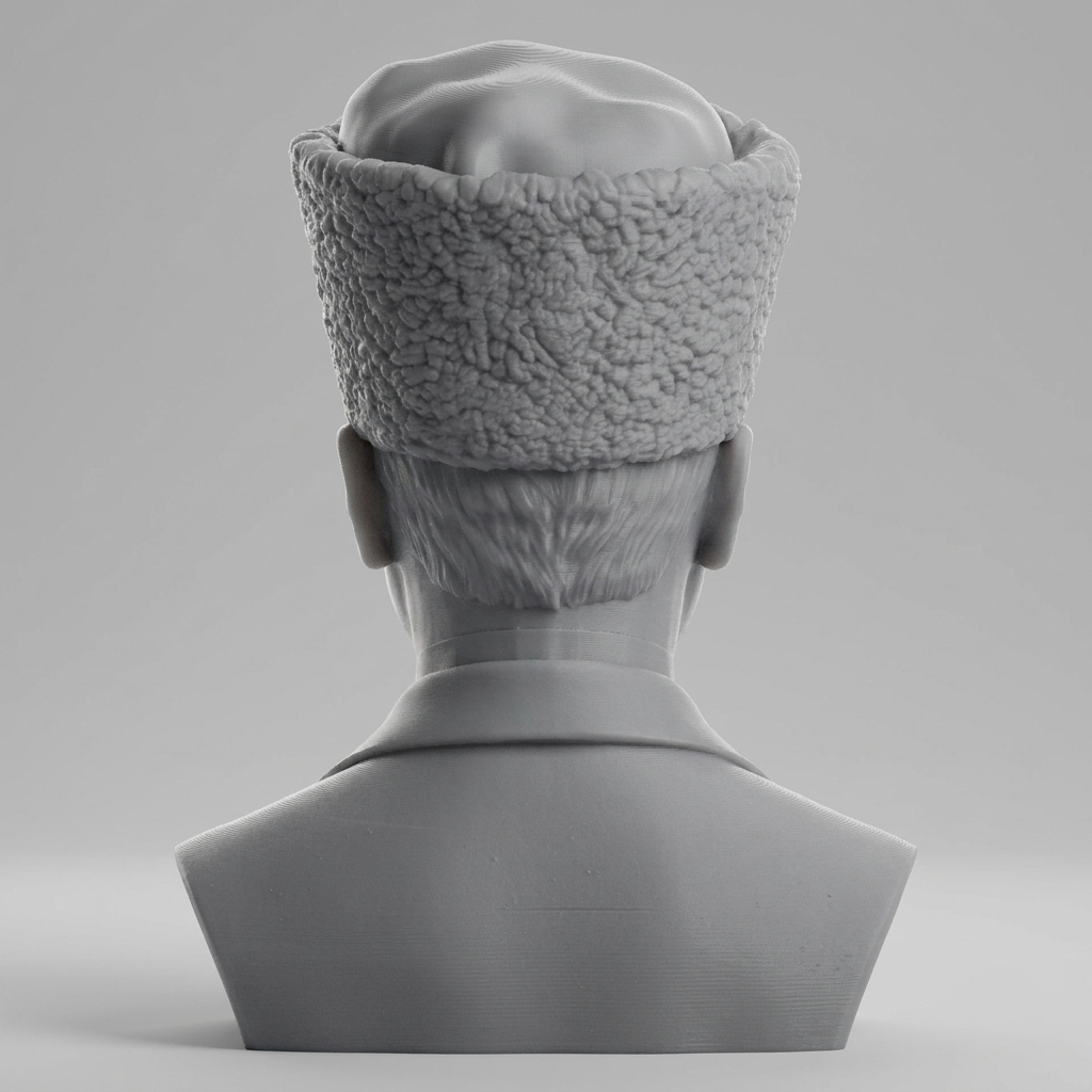 Mustafa Kemal Atat&uumlrk 3D Printable Bust 3D Model
