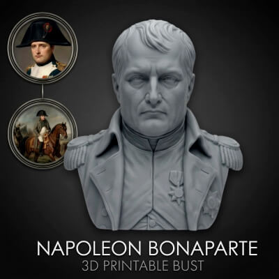 Napoleon Bonaparte 3D Printable Bust