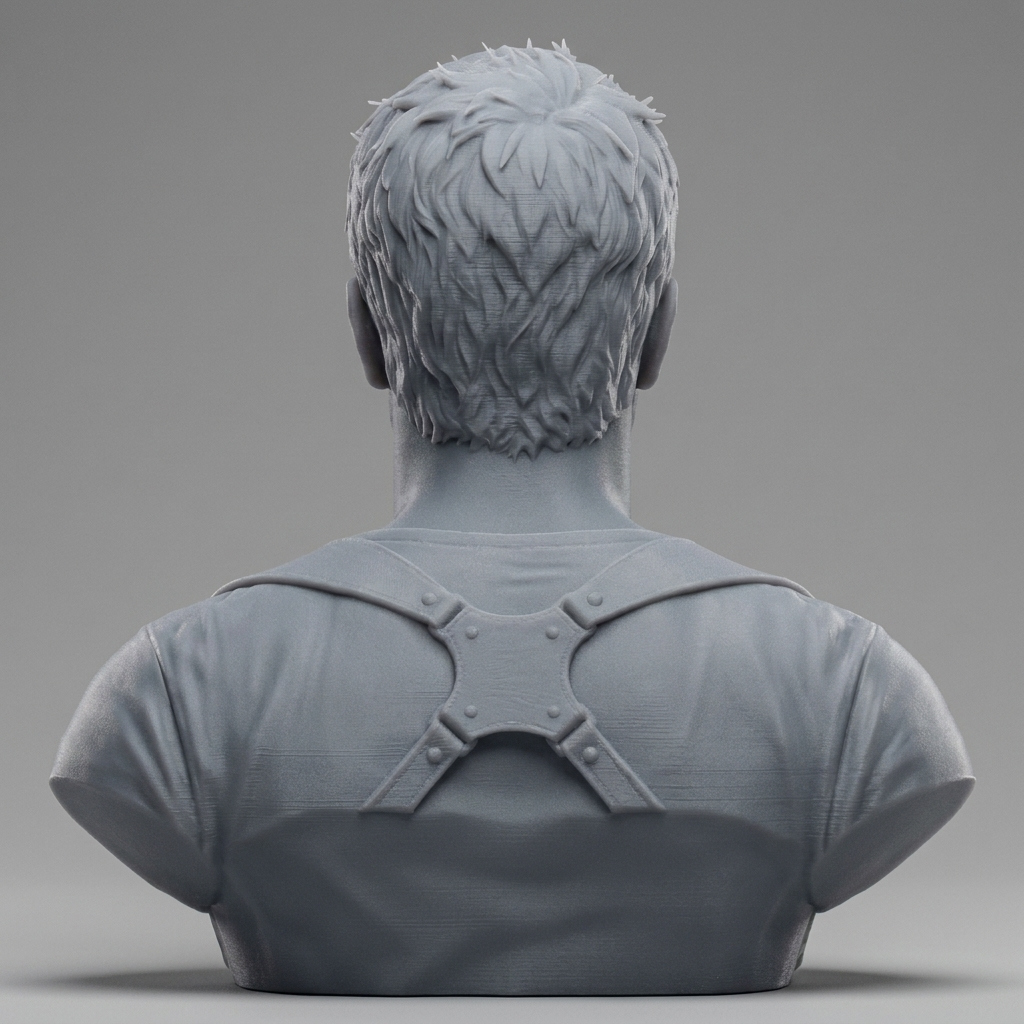Nathan Drake Uncharted Character Bust 3D Model