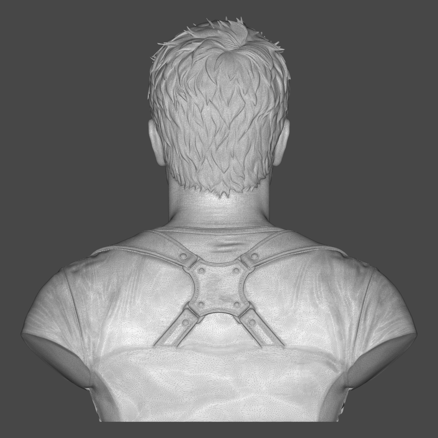 Nathan Drake Uncharted Character Bust 3D Model