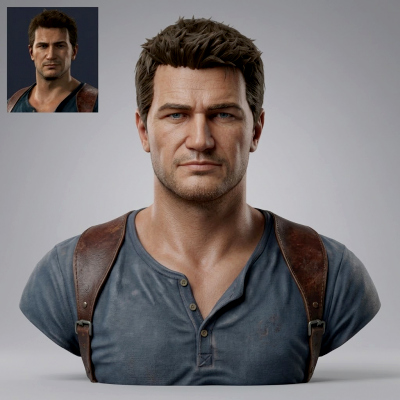 Nathan Drake Uncharted Character Bust