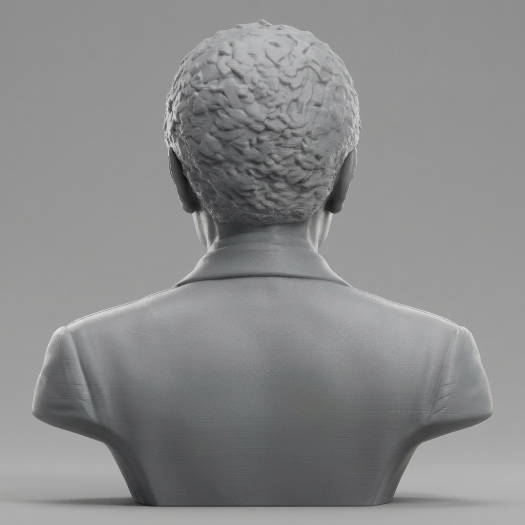 Nelson Mandela Bust 3D Model