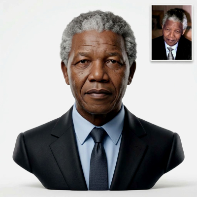 Nelson Mandela Bust