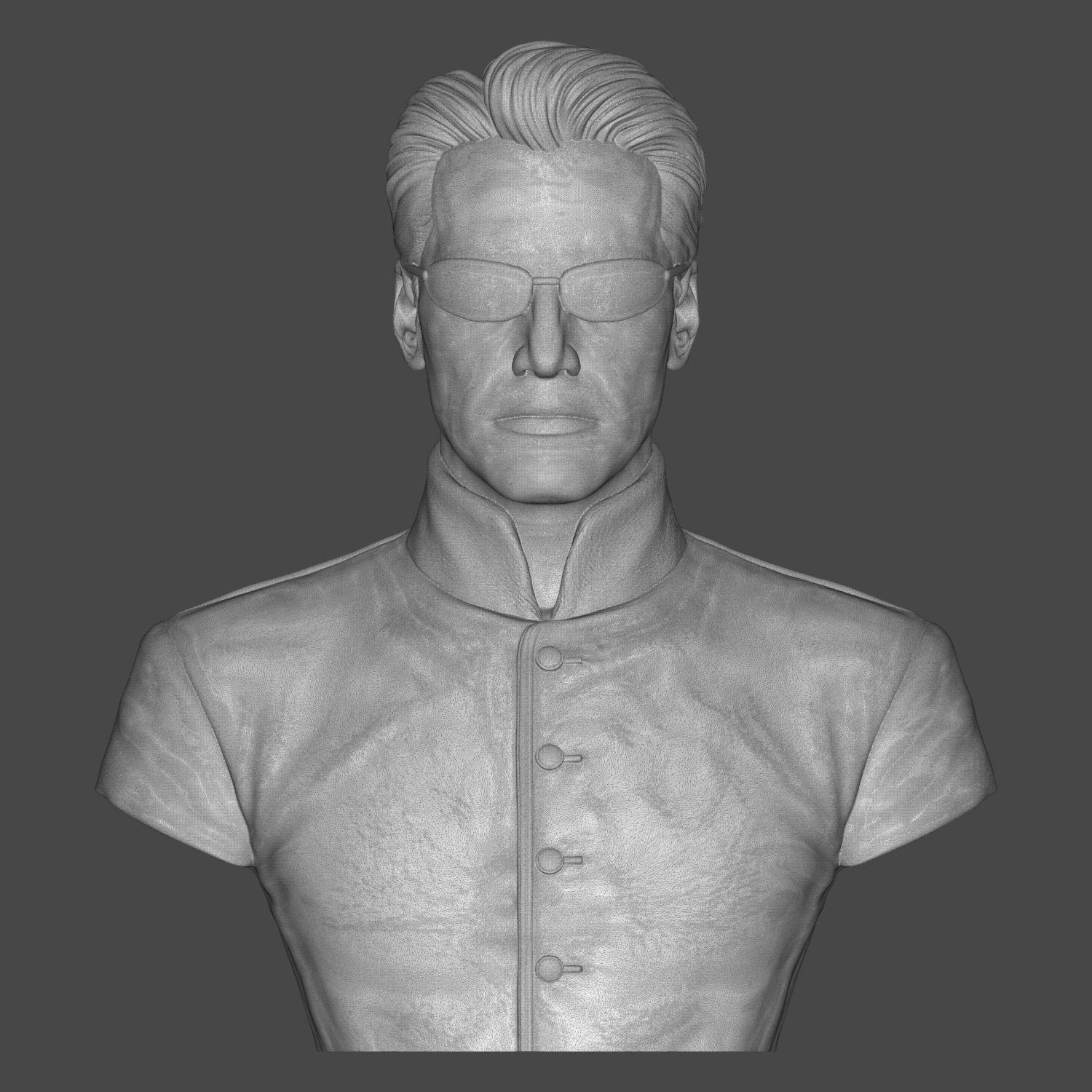 Neo The Matrix 3D Printable Bust 3D Model