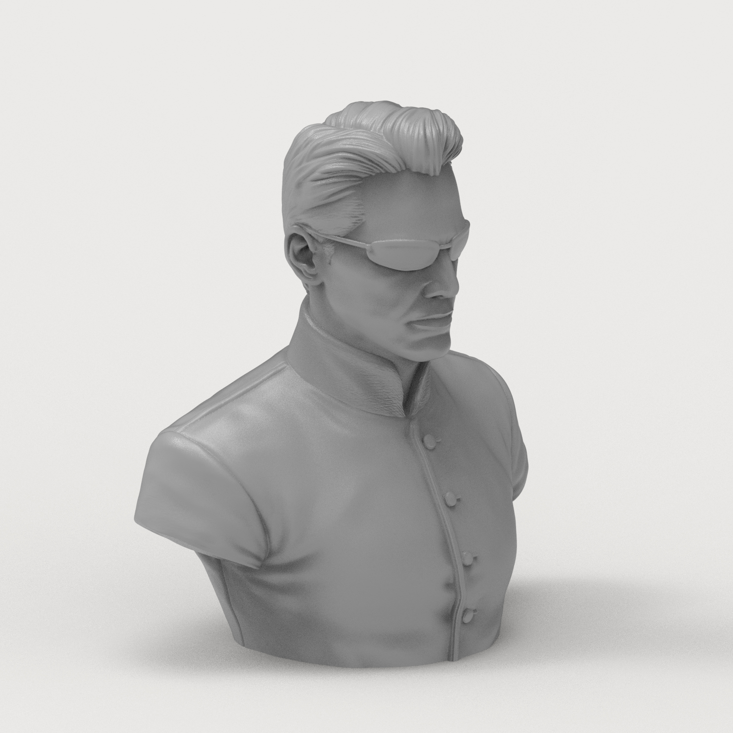 Neo The Matrix 3D Printable Bust 3D Model