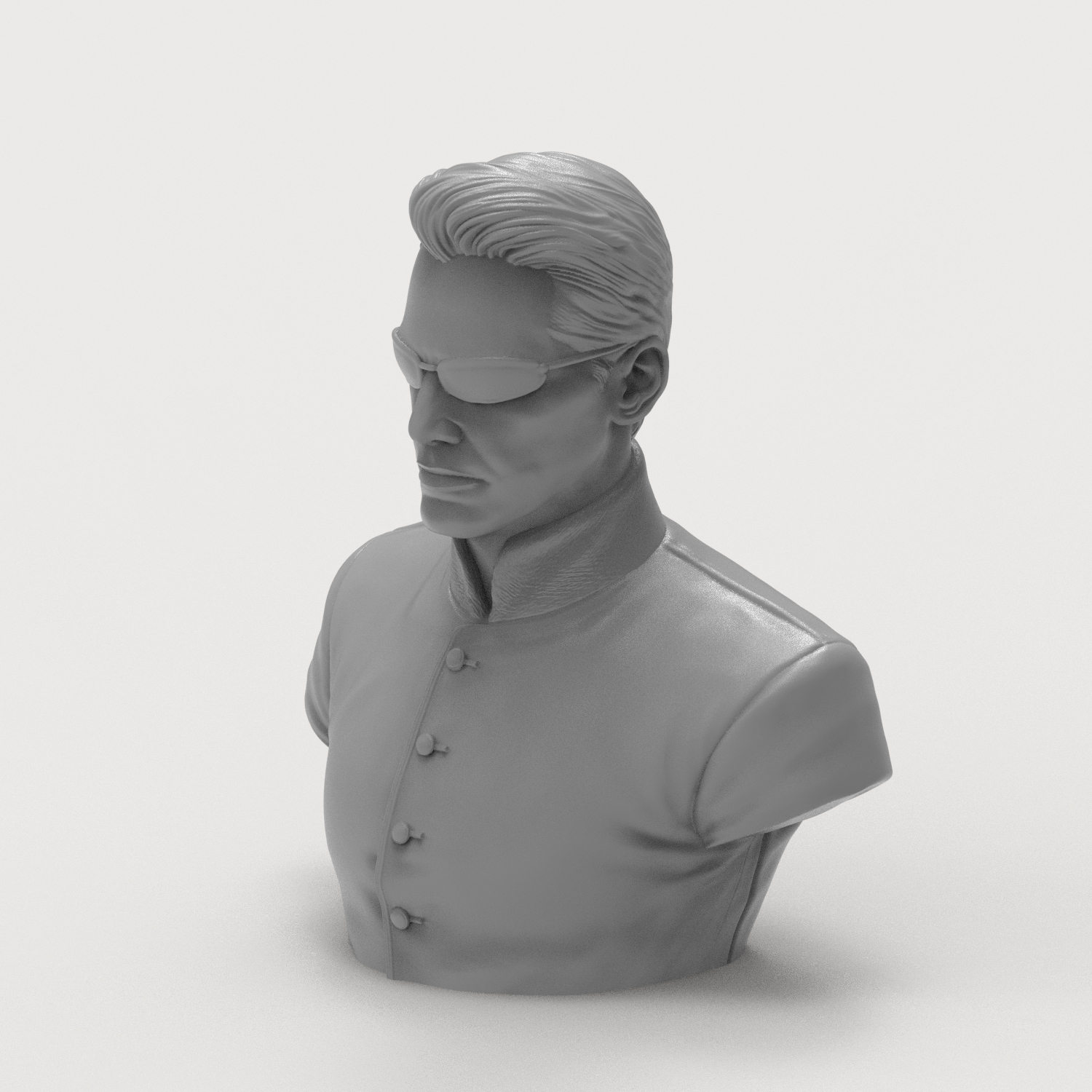 Neo The Matrix 3D Printable Bust 3D Model