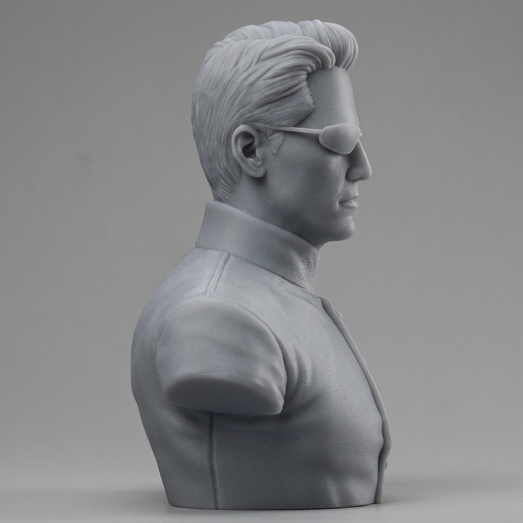 Neo The Matrix 3D Printable Bust 3D Model