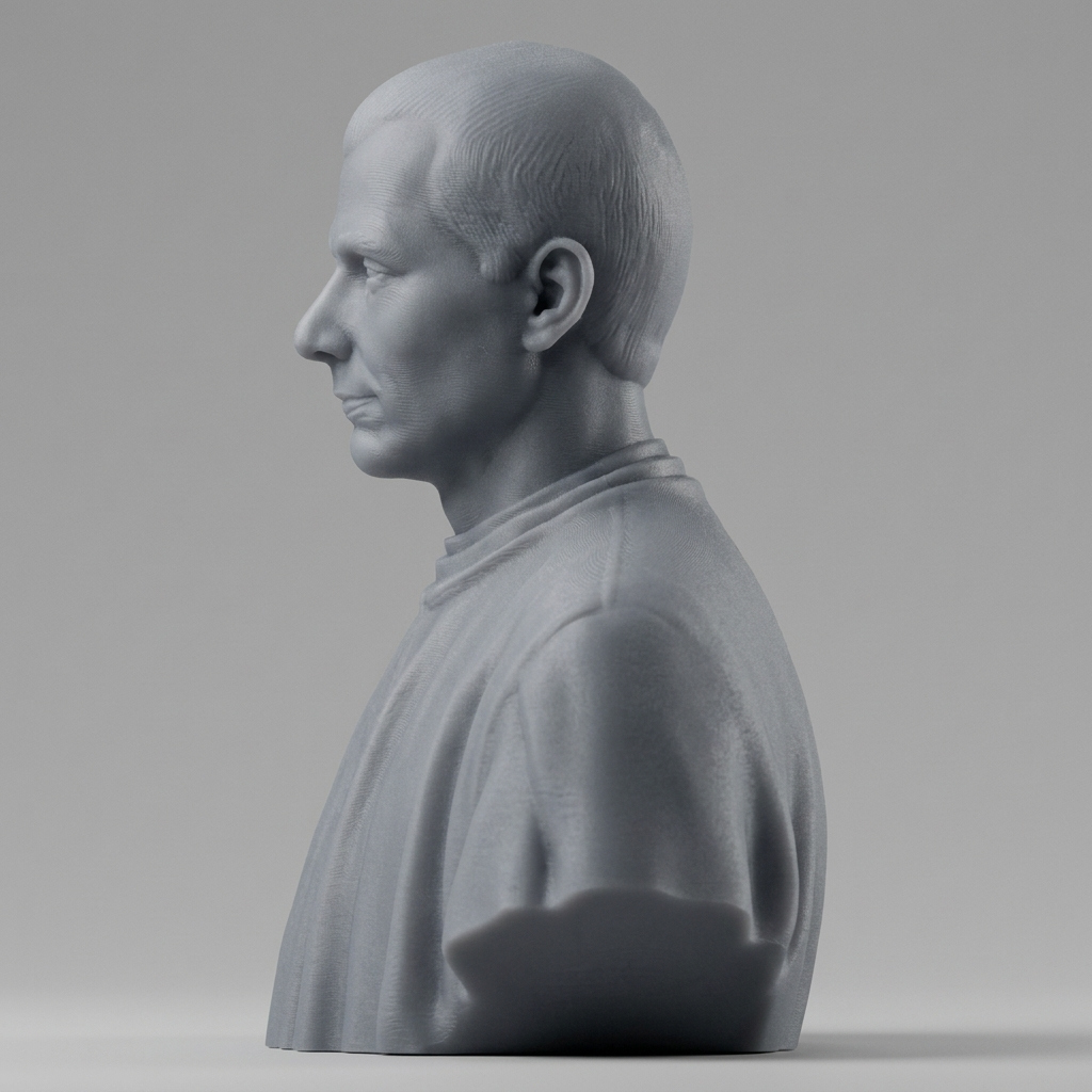 Niccol&ograve Machiavelli Bust 3D Printable 3D Model