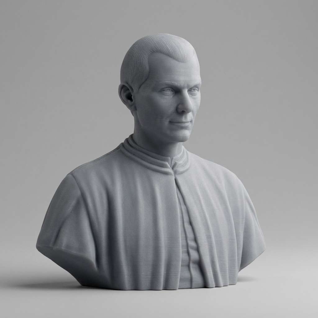 Niccolò Machiavelli Bust 3D Printable 3D Model