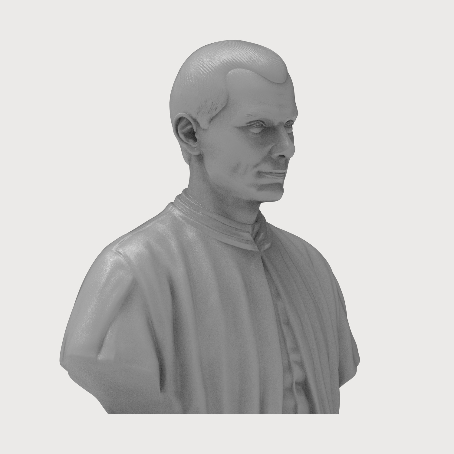 Niccolò Machiavelli Bust 3D Printable 3D Model