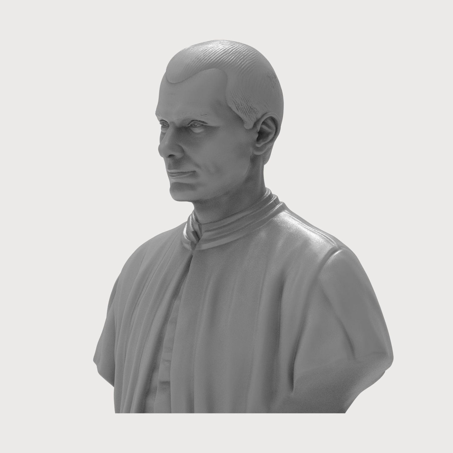 Niccolò Machiavelli Bust 3D Printable 3D Model