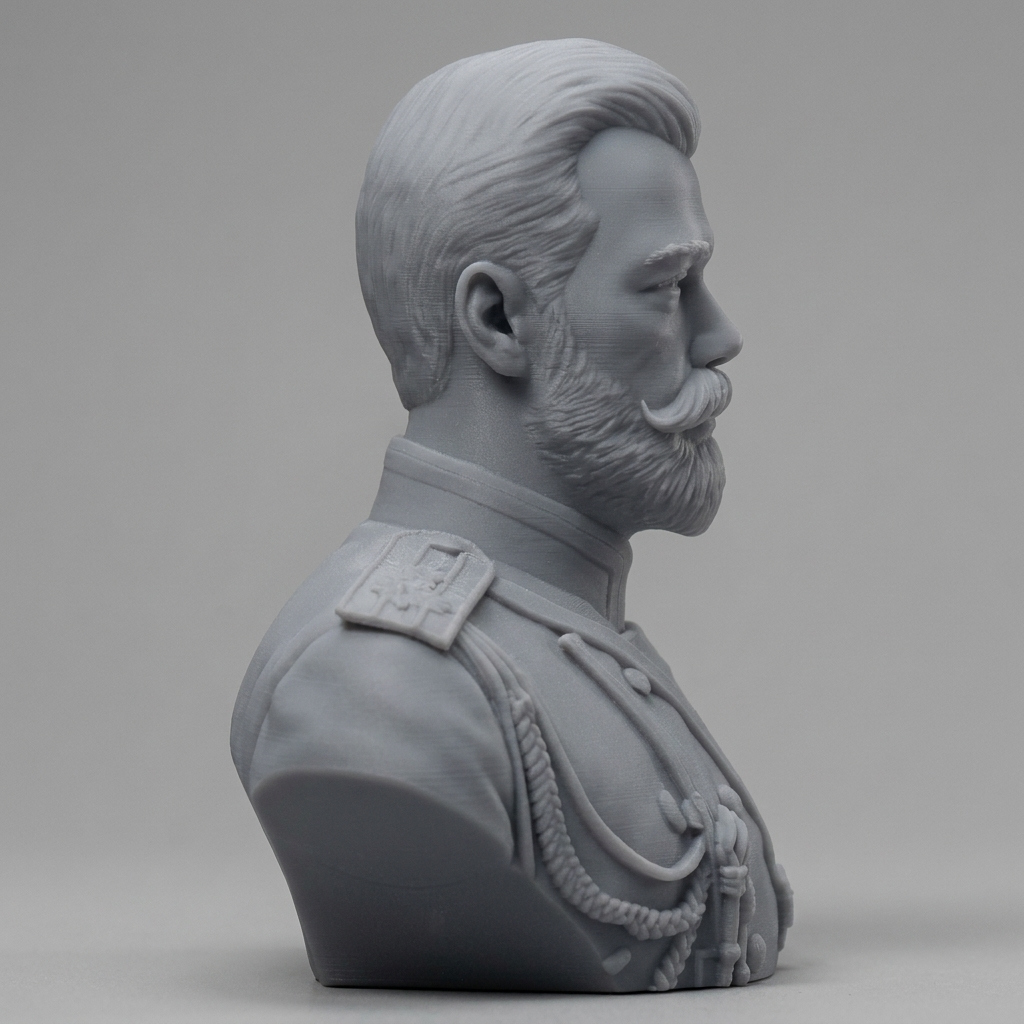 Nicholas II Last 3D Printable Bust 3D Model