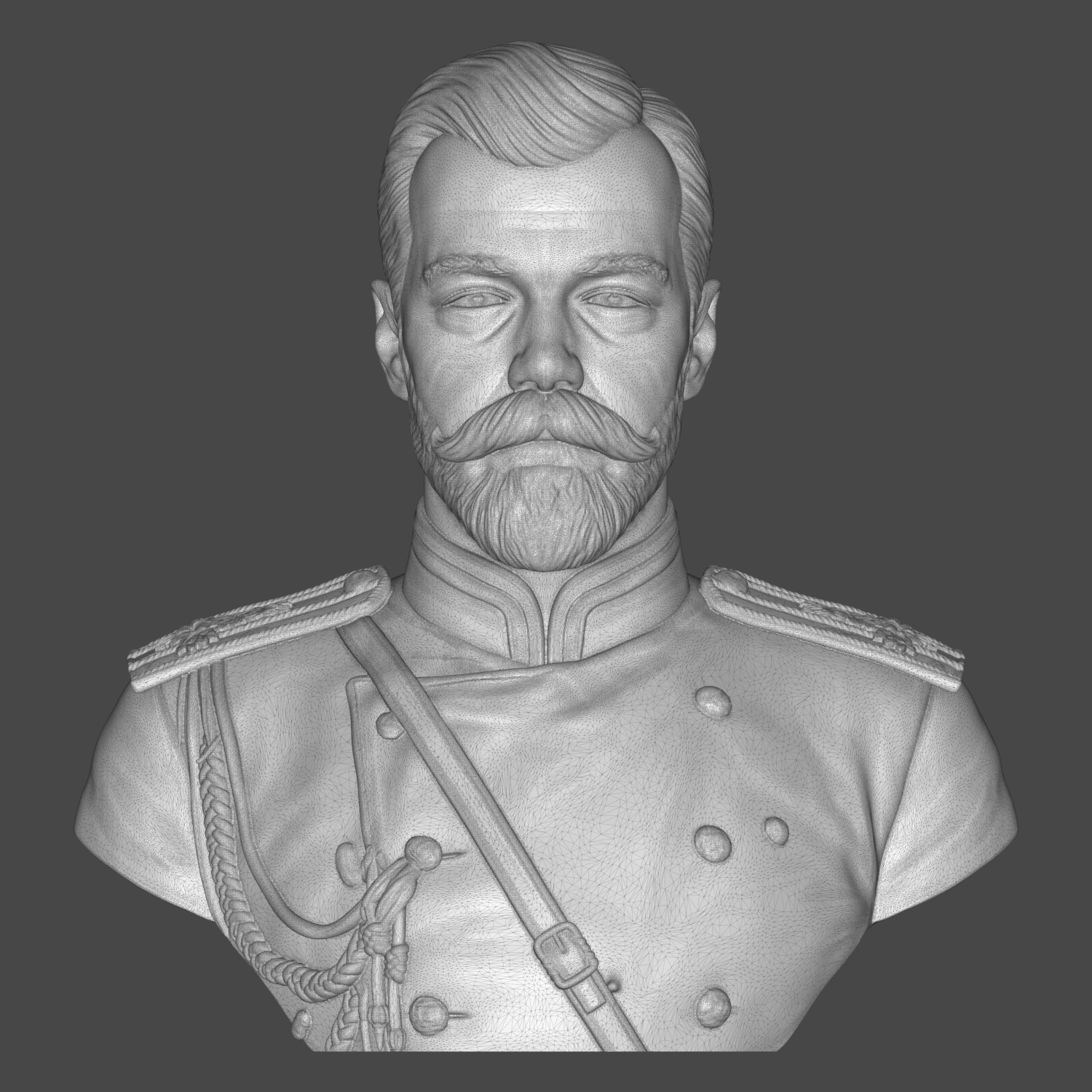 Nicholas II Last 3D Printable Bust 3D Model