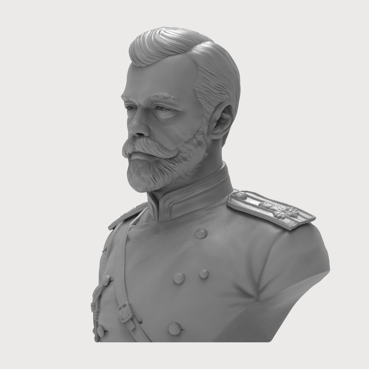Nicholas II Last 3D Printable Bust 3D Model