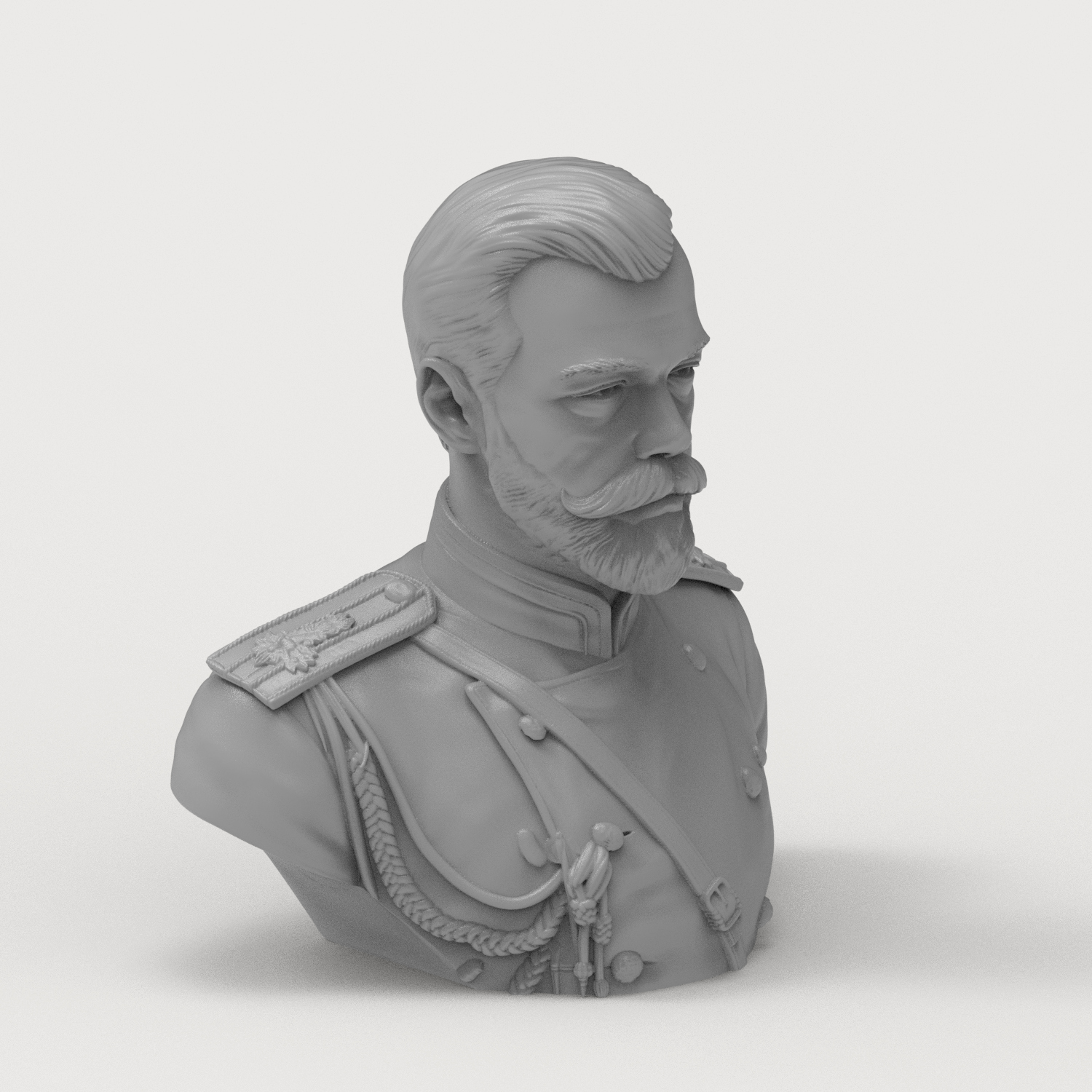 Nicholas II Last 3D Printable Bust 3D Model