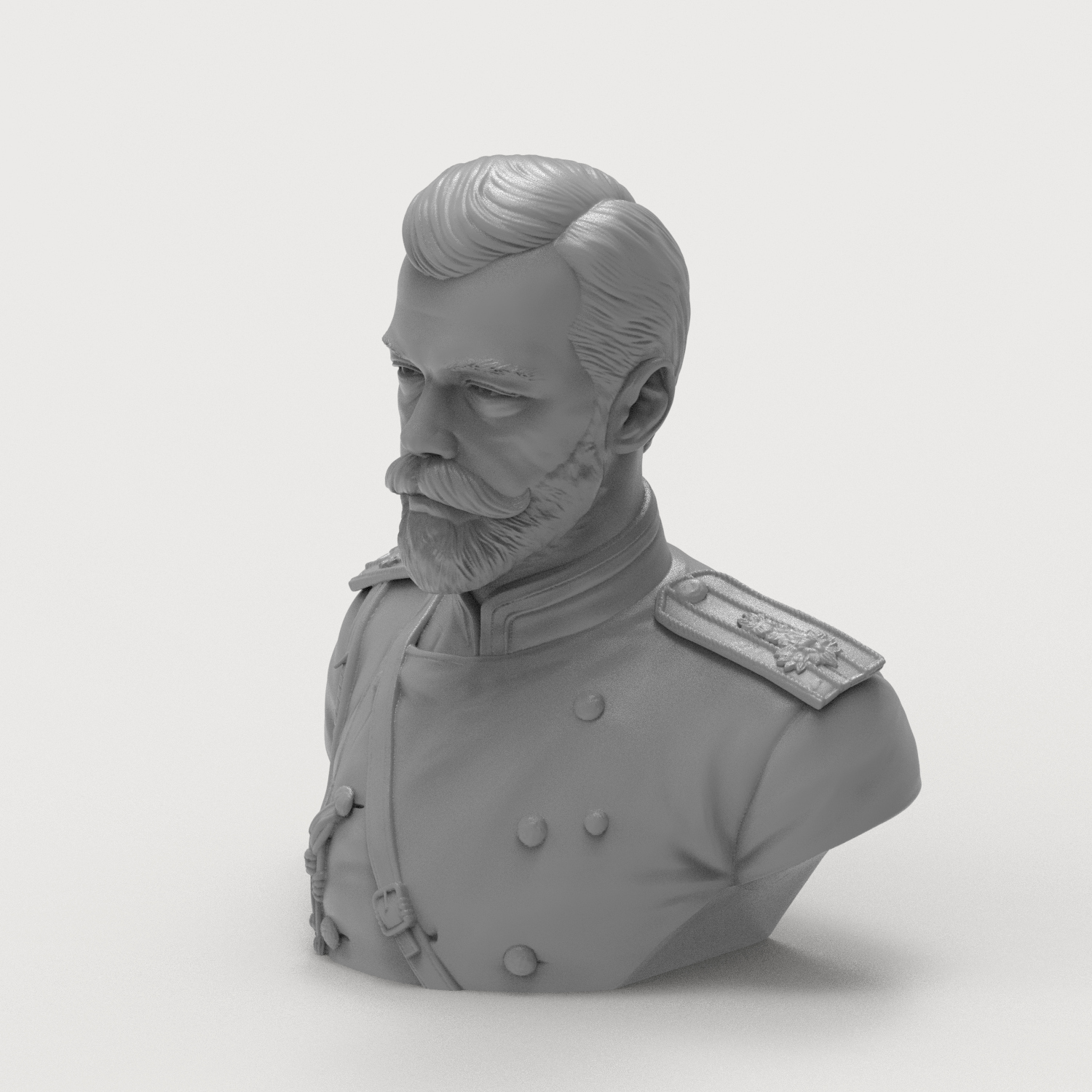 Nicholas II Last 3D Printable Bust 3D Model