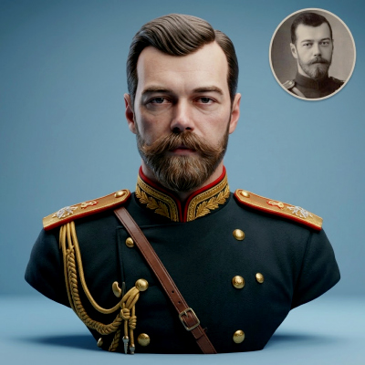 Nicholas II Last 3D Printable Bust