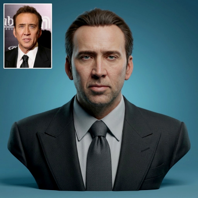 Nicolas Cage Bust 3D Printable