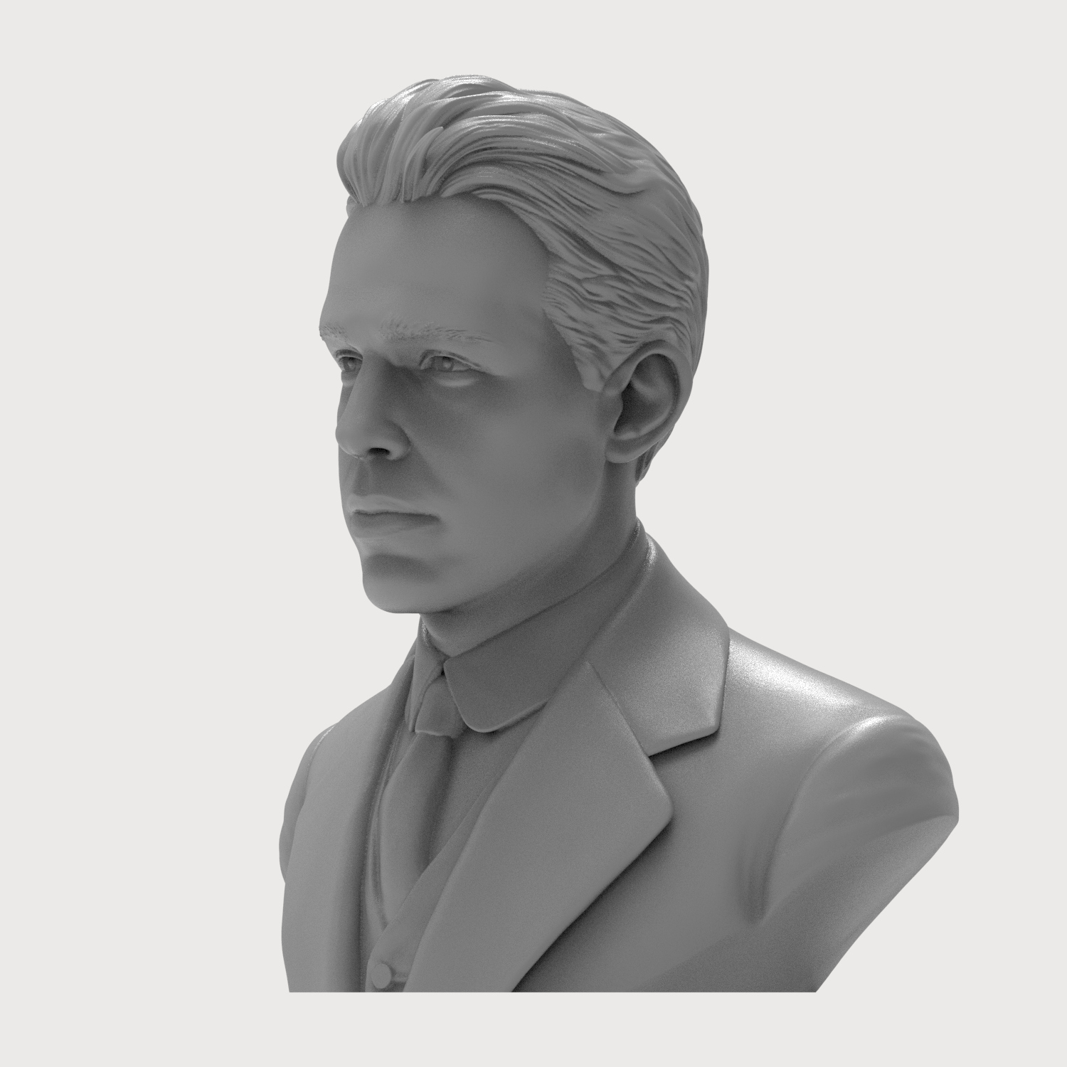 Niels Bohr 3d Printable Bust 3D Model