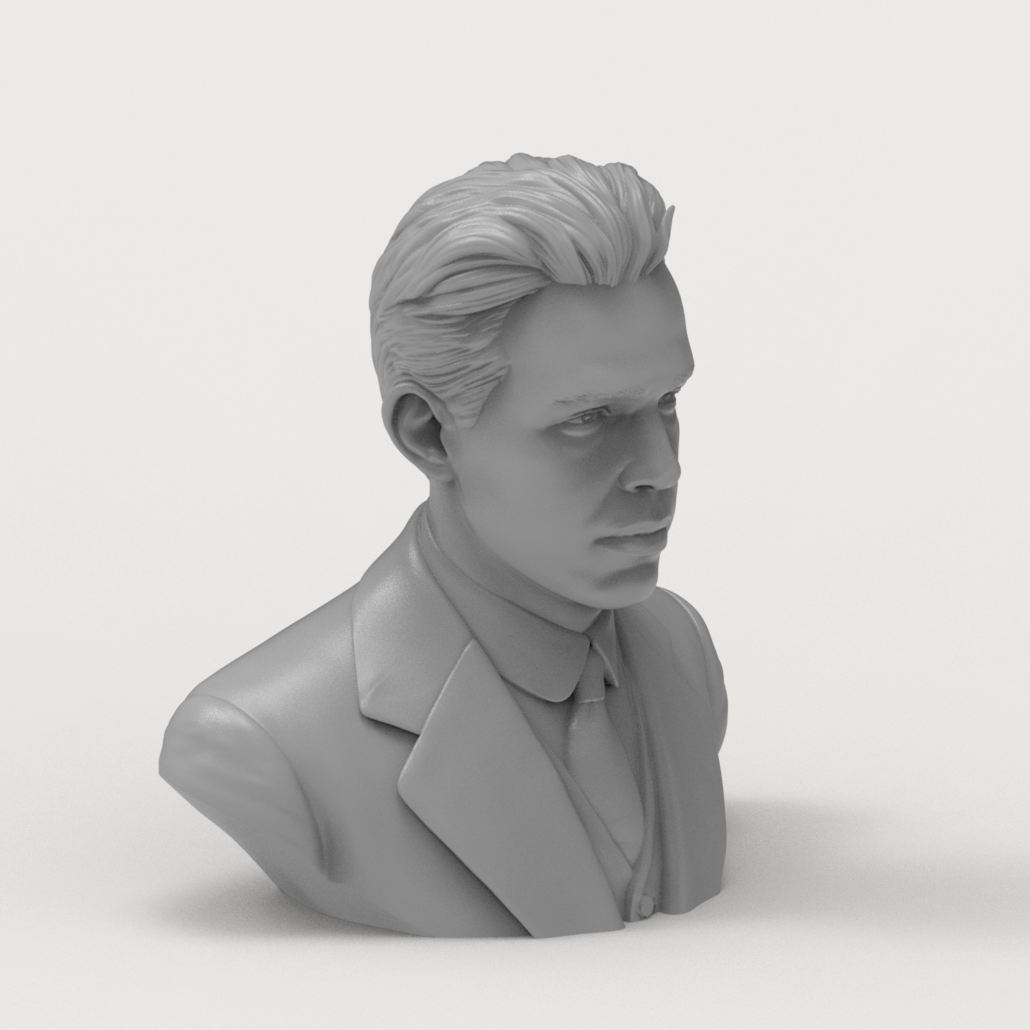 Niels Bohr 3d Printable Bust 3D Model