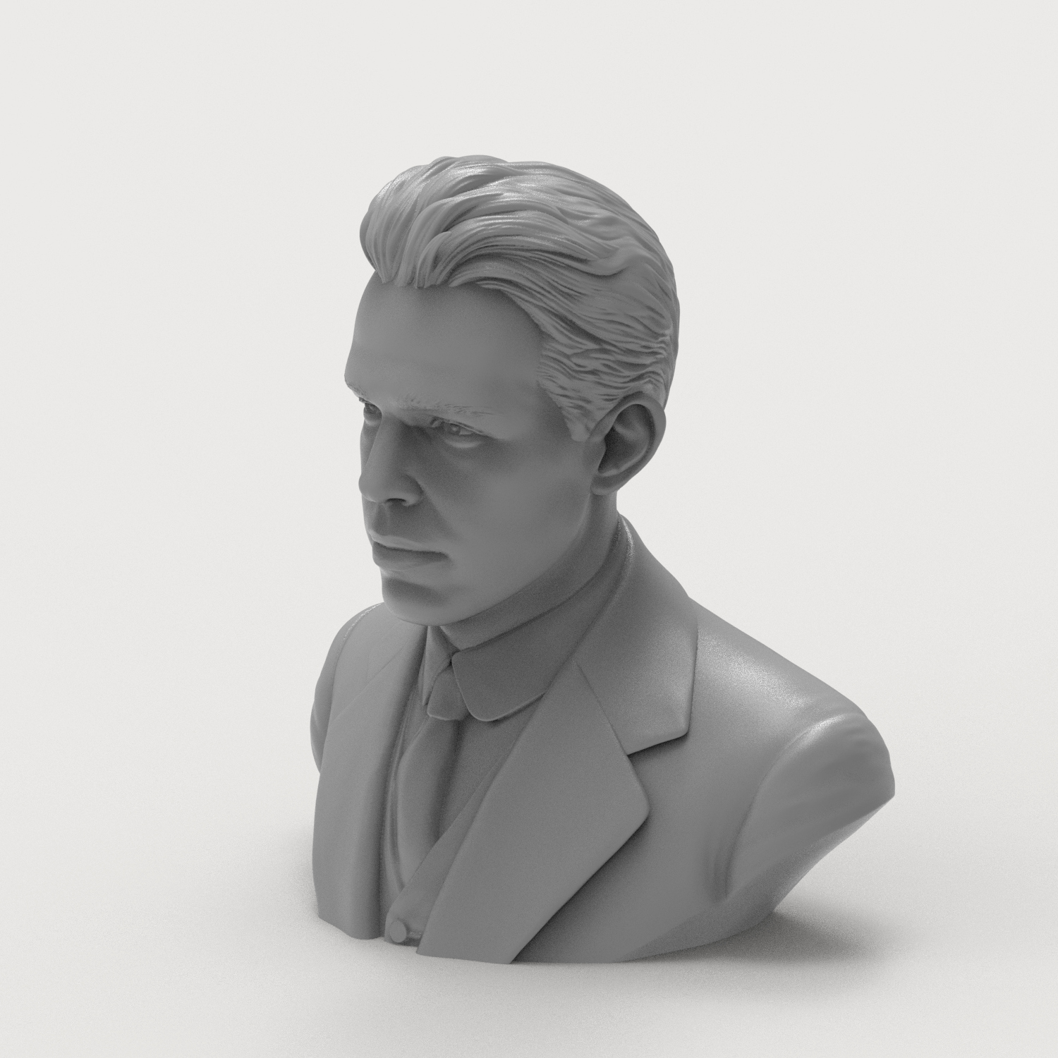 Niels Bohr 3d Printable Bust 3D Model