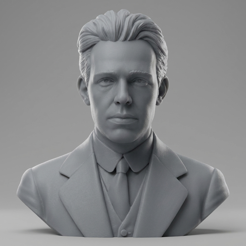 Niels Bohr 3d Printable Bust 3D Model