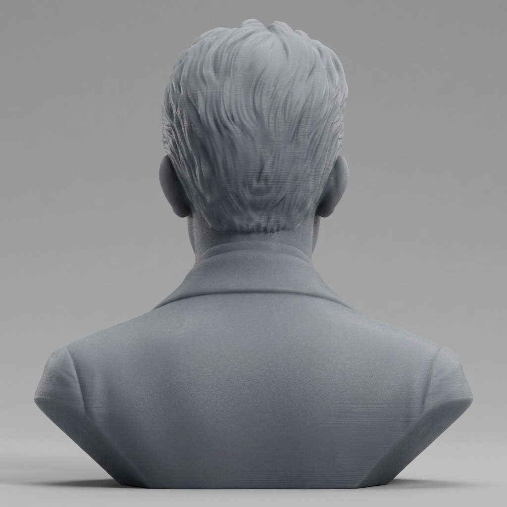 Niels Bohr 3d Printable Bust 3D Model