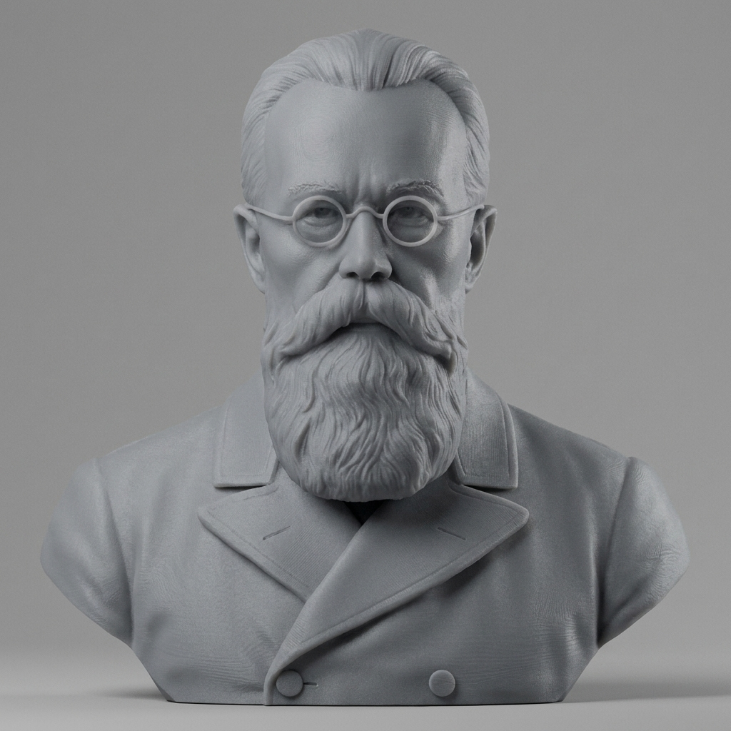 Nikolai Rimsky-Korsakov Bust 3D Printable Bust 3D Model