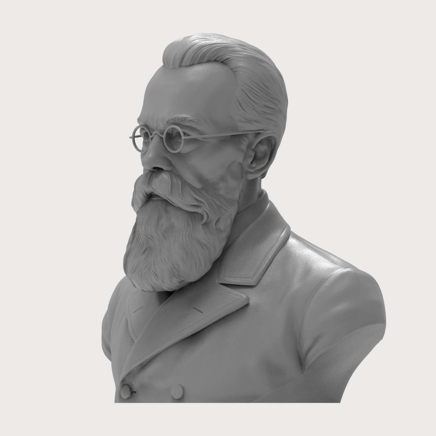 Nikolai Rimsky-Korsakov Bust 3D Printable Bust 3D Model