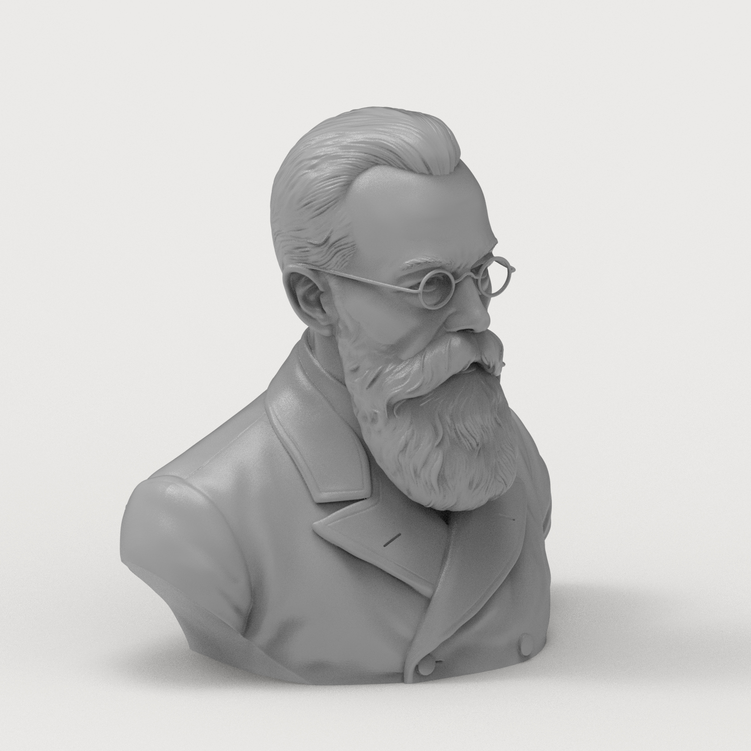Nikolai Rimsky-Korsakov Bust 3D Printable Bust 3D Model