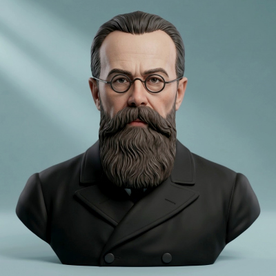 Nikolai Rimsky-Korsakov Bust 3D Printable Bust