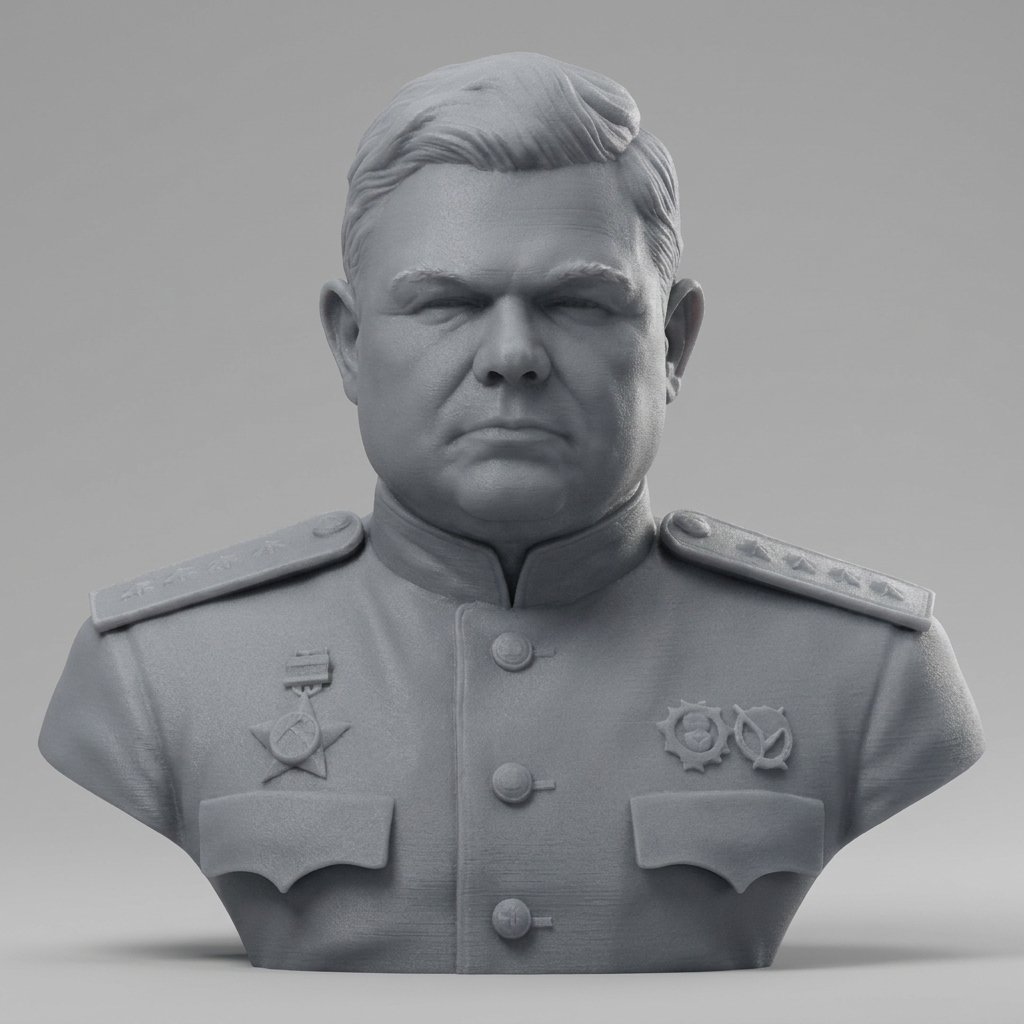 Nikolai Vatutin 3D Printable Bust 3D Model