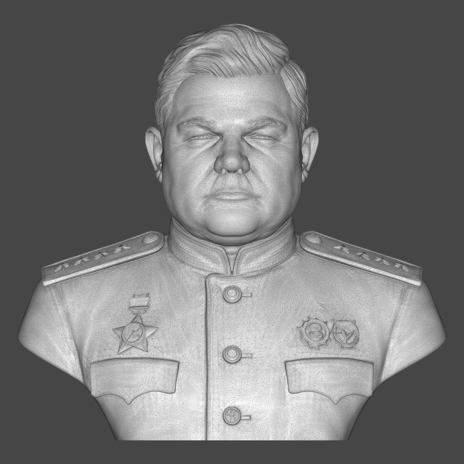 Nikolai Vatutin 3D Printable Bust 3D Model