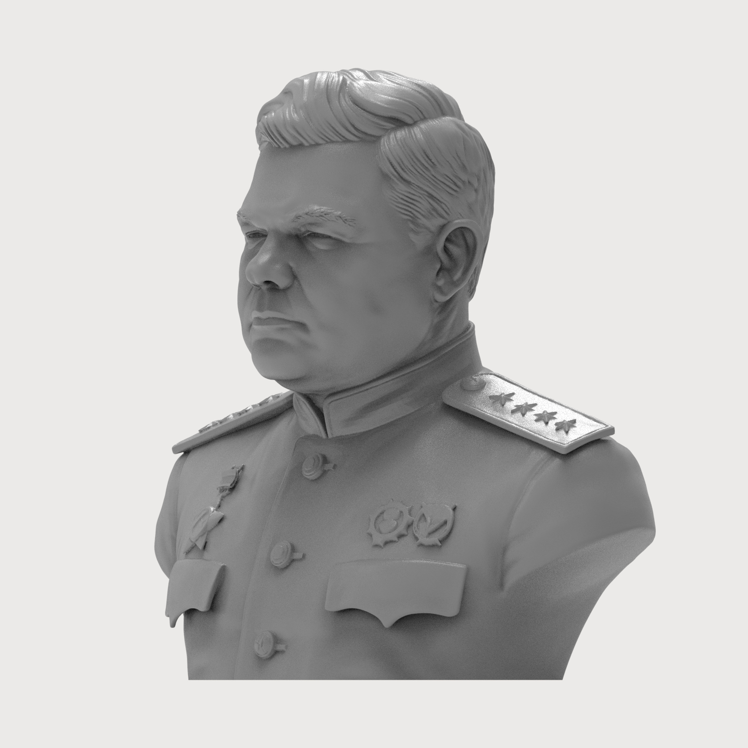 Nikolai Vatutin 3D Printable Bust 3D Model