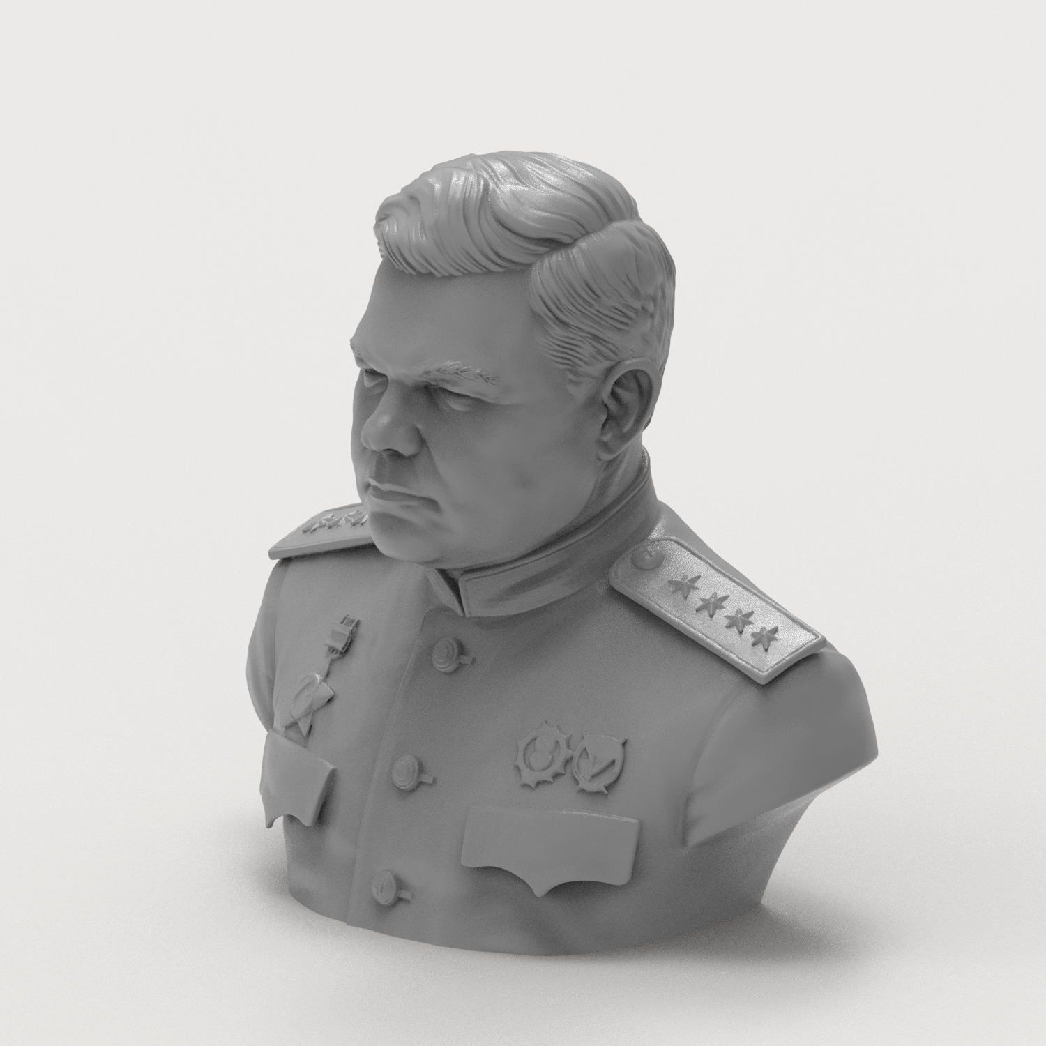 Nikolai Vatutin 3D Printable Bust 3D Model