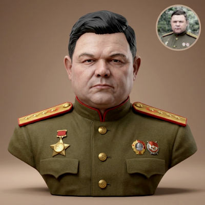 Nikolai Vatutin 3D Printable Bust