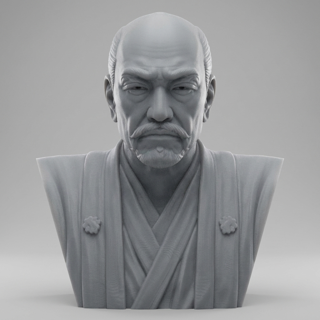 Oda Nobunaga 3D Printable Bust 3D Model
