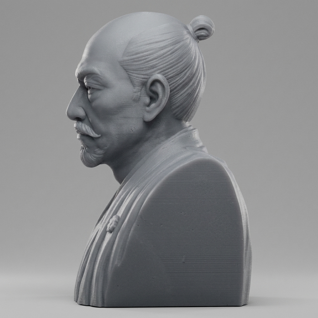 Oda Nobunaga 3D Printable Bust 3D Model