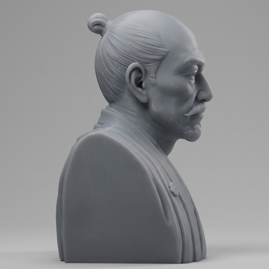 Oda Nobunaga 3D Printable Bust 3D Model