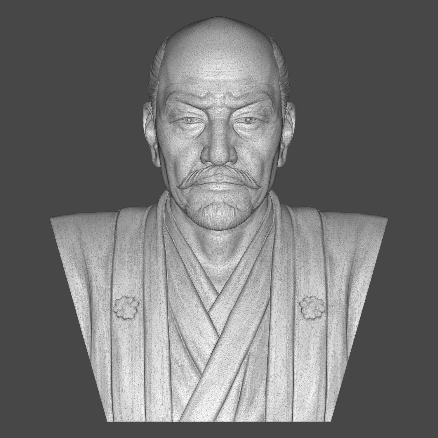 Oda Nobunaga 3D Printable Bust 3D Model