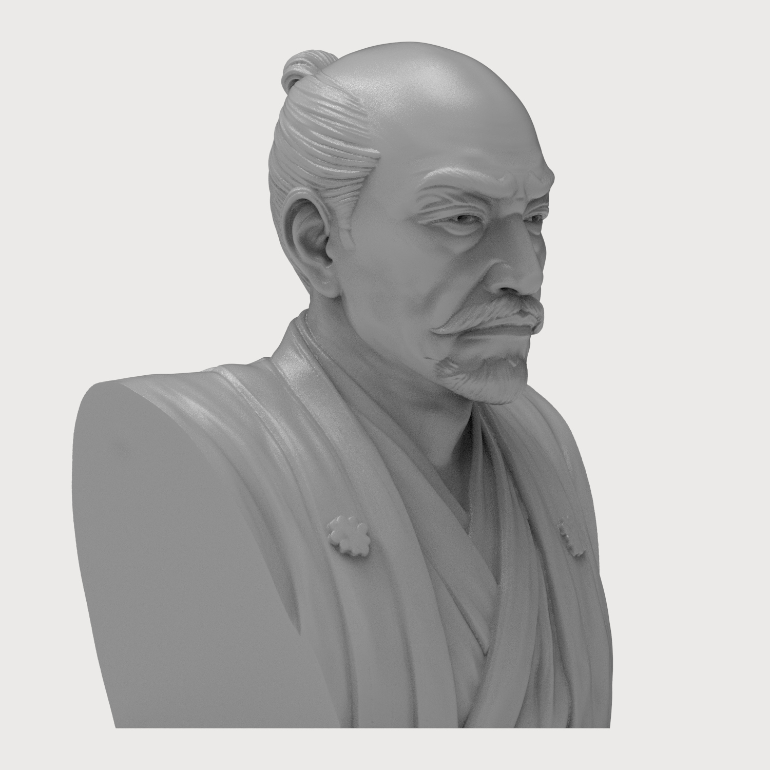 Oda Nobunaga 3D Printable Bust 3D Model