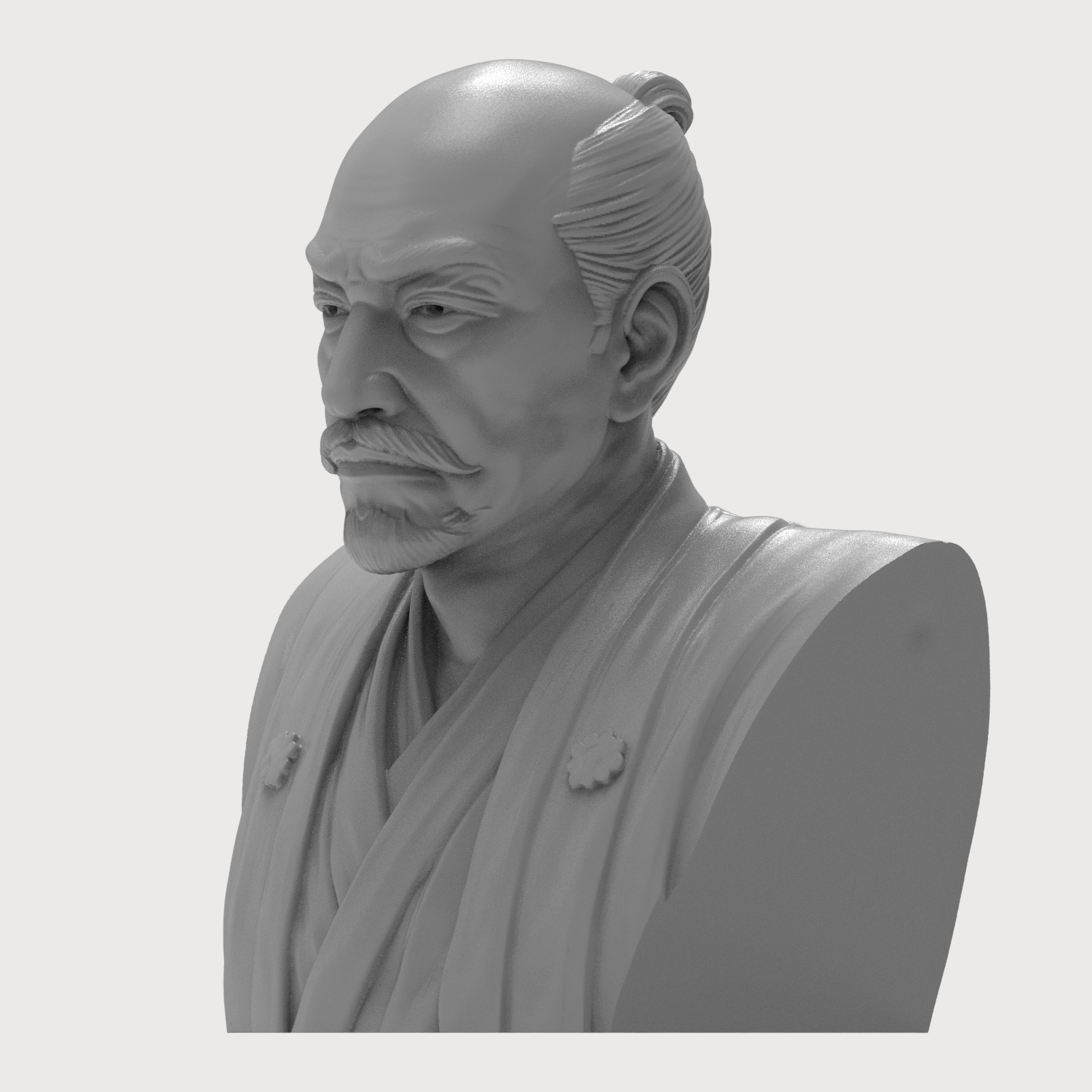 Oda Nobunaga 3D Printable Bust 3D Model